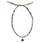Black Clover On Leopard Choker - Denny's