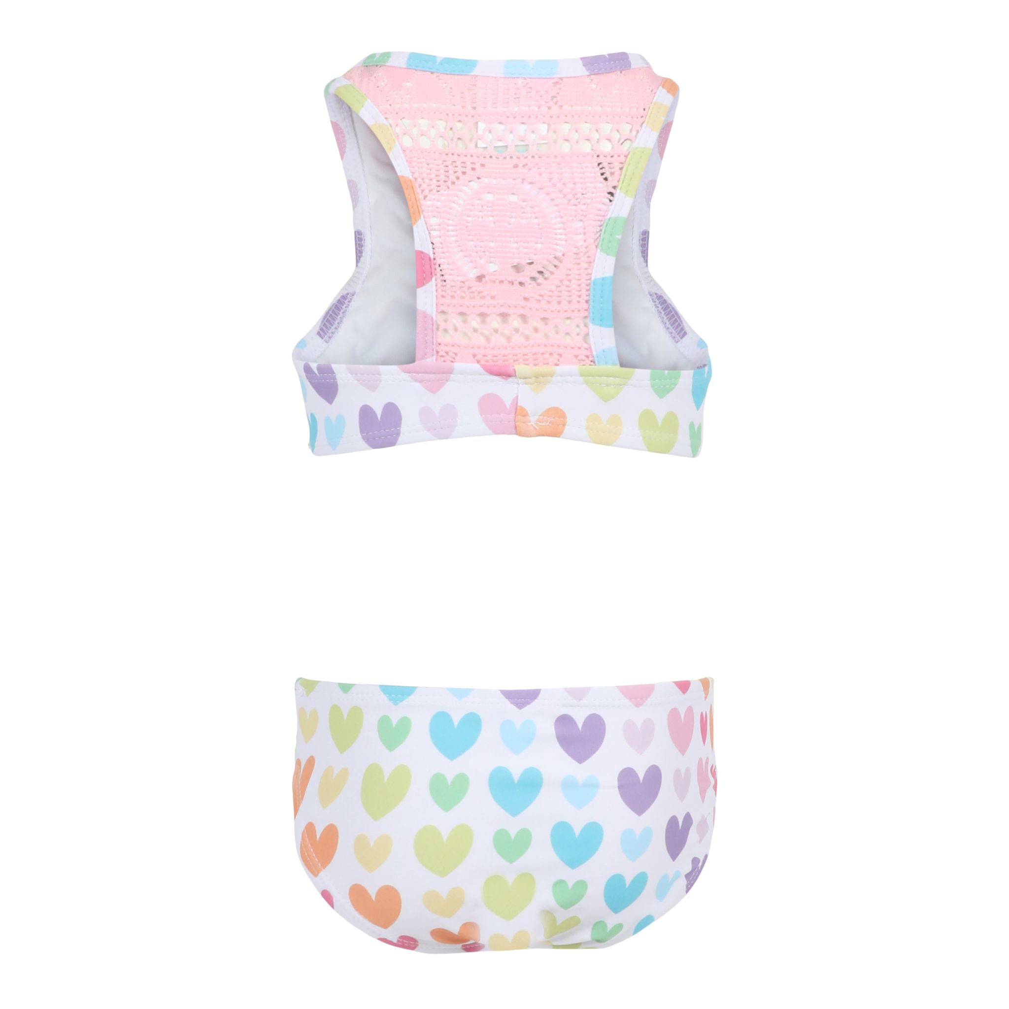 Barbie 2pc Tie Front Hearts Bikini - Denny's