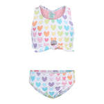 Barbie 2pc Tie Front Hearts Bikini - Denny's