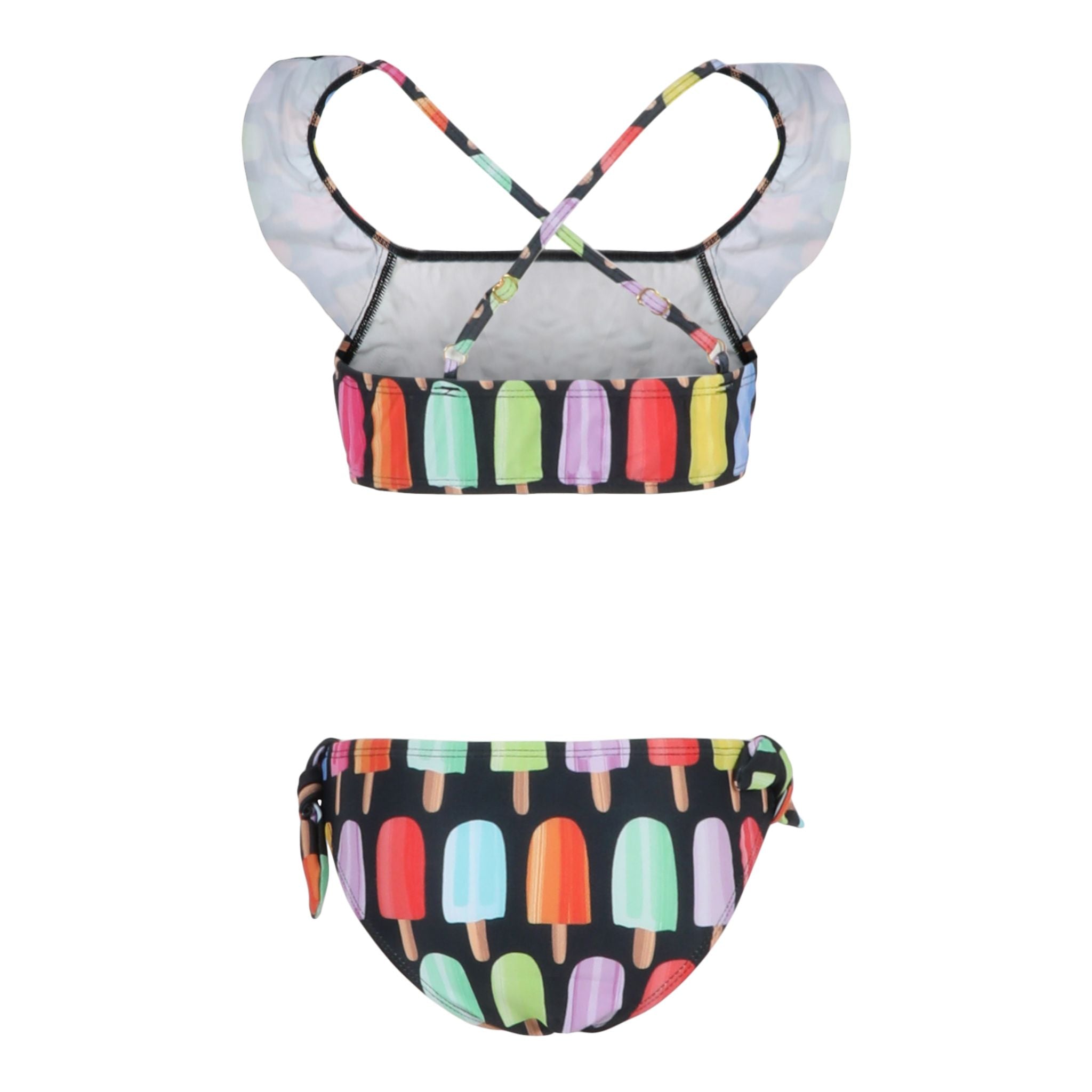 Ensly 2pc Popsicles Ruffle Halter Bikini - Denny's