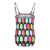 Shawna 1pc Open Sides Popsicle Bathing Suit - Denny's