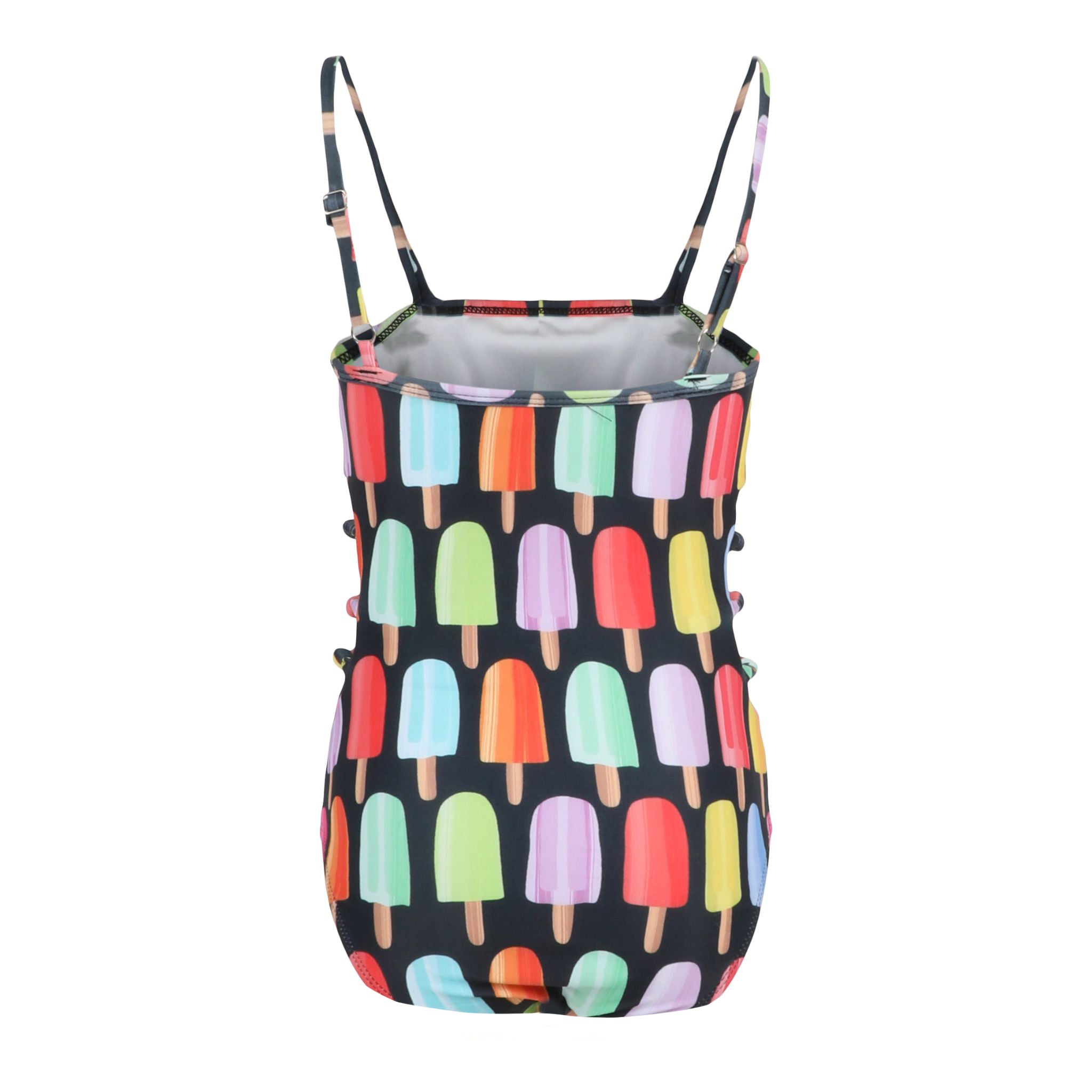 Shawna 1pc Open Sides Popsicle Bathing Suit - Denny's