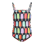 Shawna 1pc Open Sides Popsicle Bathing Suit - Denny's