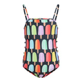 Shawna 1pc Open Sides Popsicle Bathing Suit - Denny's