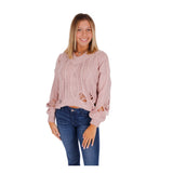 Ripped Vneck Sweater - Denny's