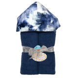 Navy Tie Dye Hooded Towel - Denny's