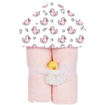 Pink Duck Hooded Towel - Denny's