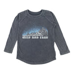 Wild and Free Raglan Tee - Denny's