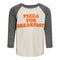Pizza For Breakfast Raglan - Denny's