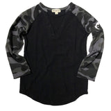 Camo Baseball Tee - Denny's