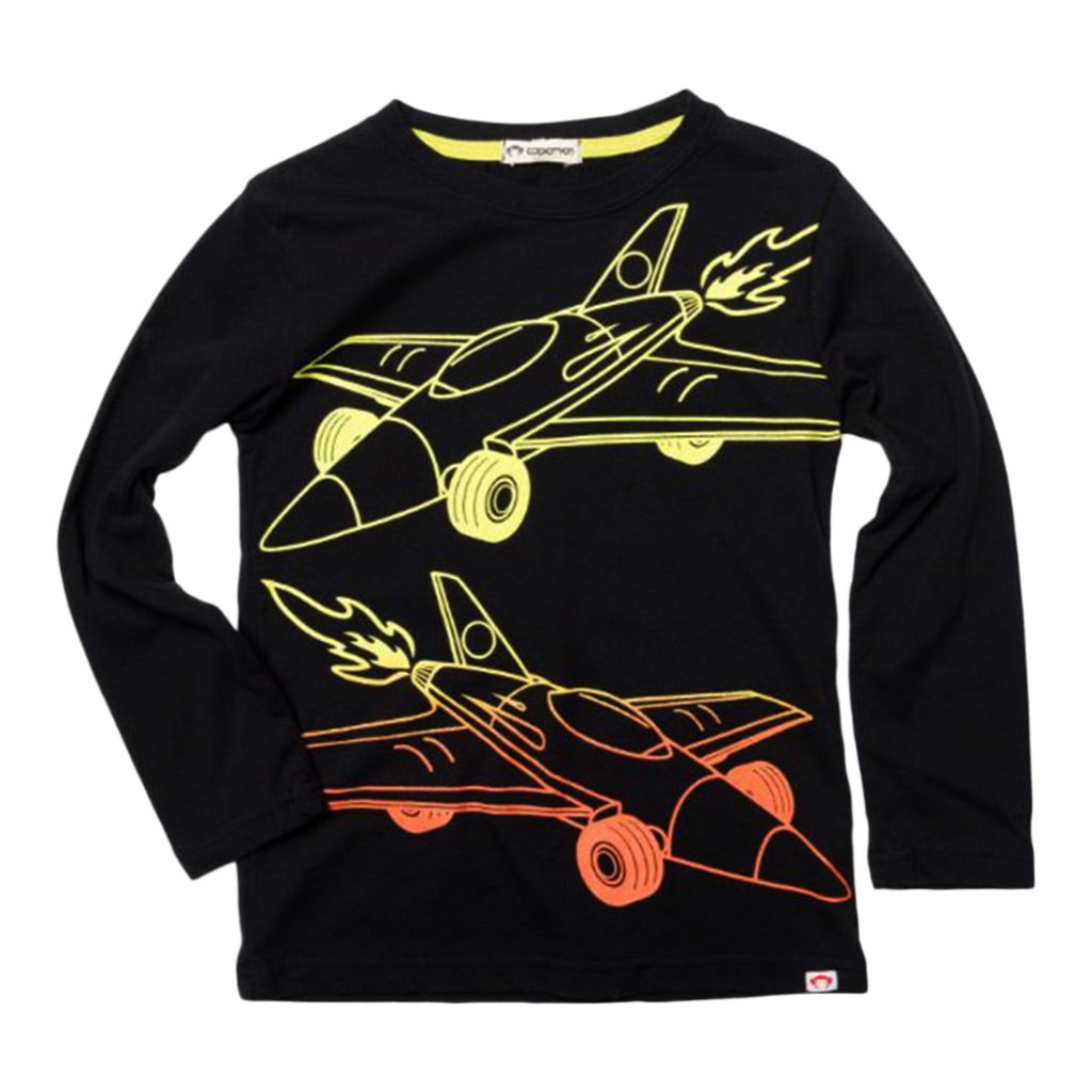 Long Sleeve Space Race Tee - Denny's