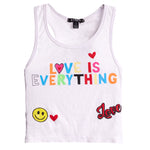 Love Is Everything Ribbed Tank - Denny's
