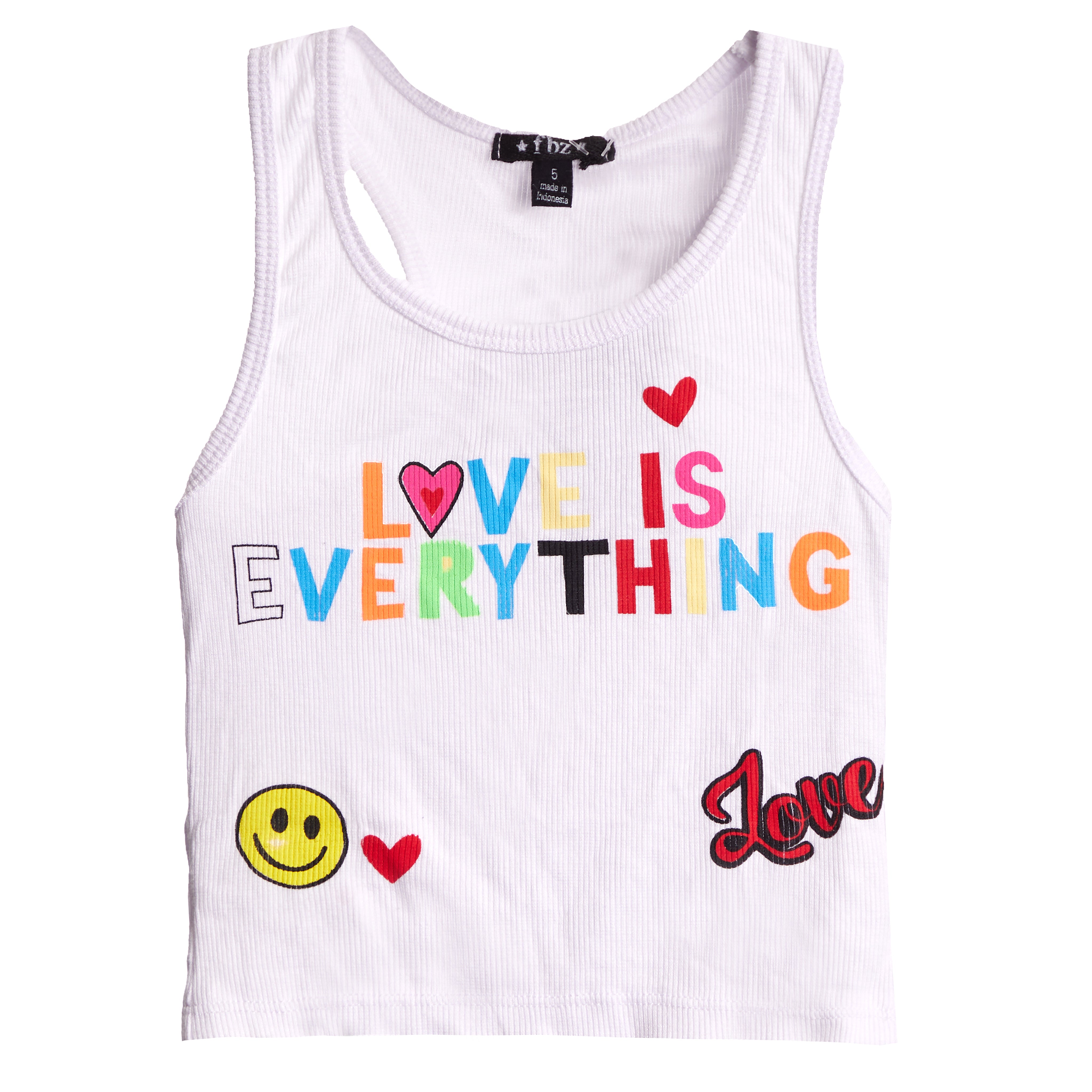 Love Is Everything Ribbed Tank - Denny's