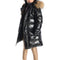 Long Down Coat Black Sparkle - Denny's