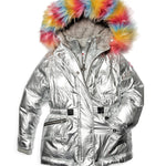 Puffy Coat with Fur Hood - Denny's