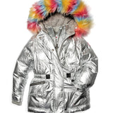 Puffy Coat with Fur Hood - Denny's