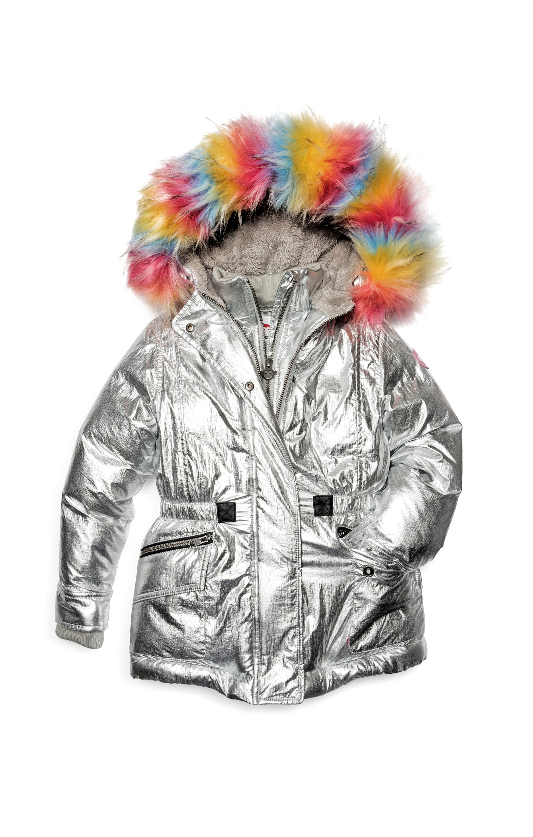 Puffy Coat with Fur Hood - Denny's