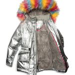 Puffy Coat with Fur Hood - Denny's