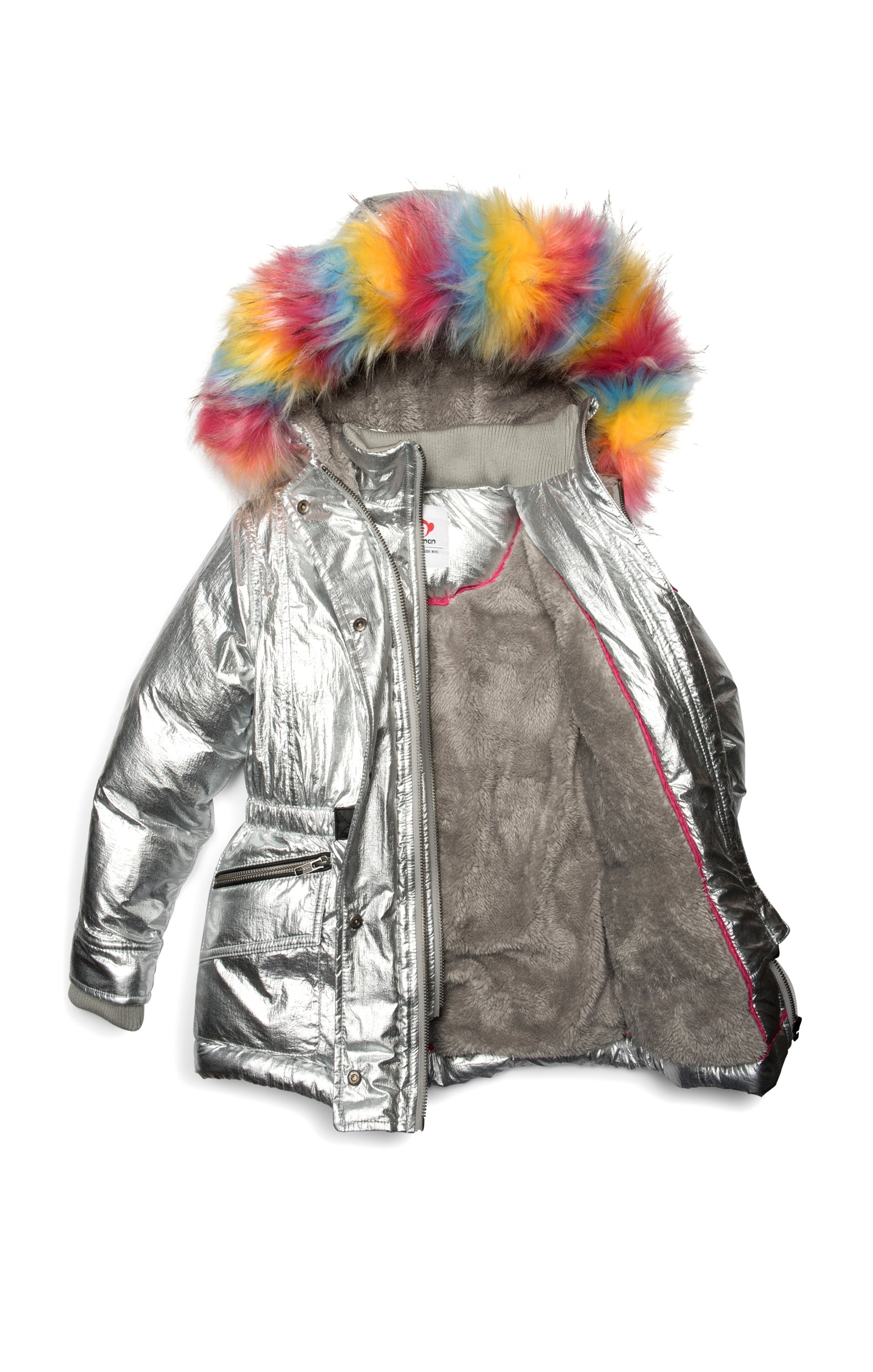 Puffy Coat with Fur Hood - Denny's