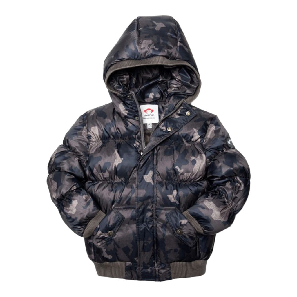 Abstract Camo Puffer Jacket - Denny's