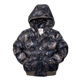 Abstract Camo Puffer Jacket - Denny's