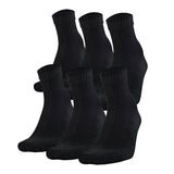 Mens 6pk Quarter Sock - Denny's
