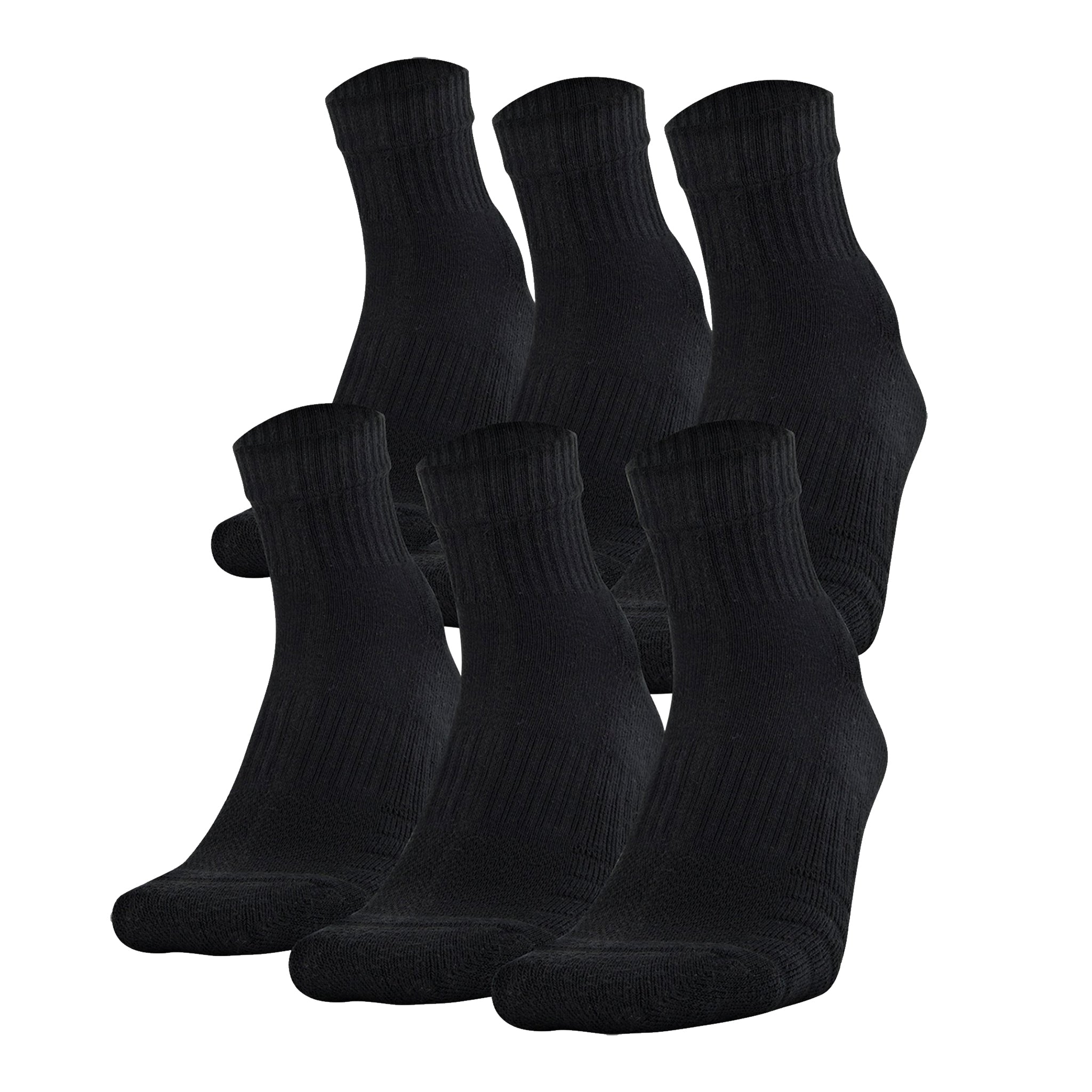 Mens 6pk Quarter Sock - Denny's