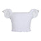 Eyelet Sleeves Smock Top - Denny's