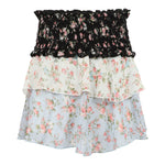 Trio Floral Smock Tiered Skirt - Denny's