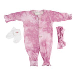 Tulip Tie Dye 3pc Union Suit Set - Denny's