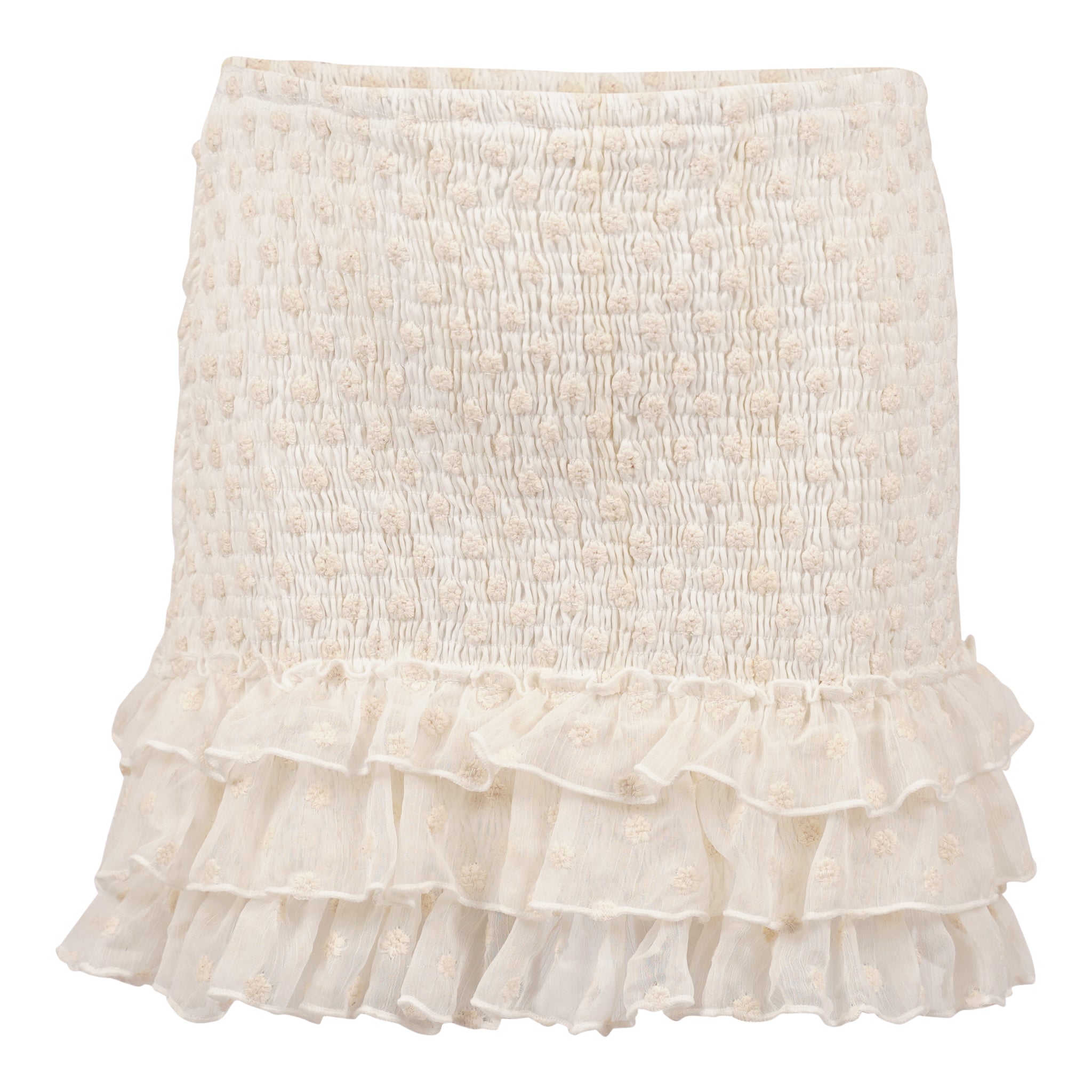 Ivory Daisy Ruffle Skirt - Denny's