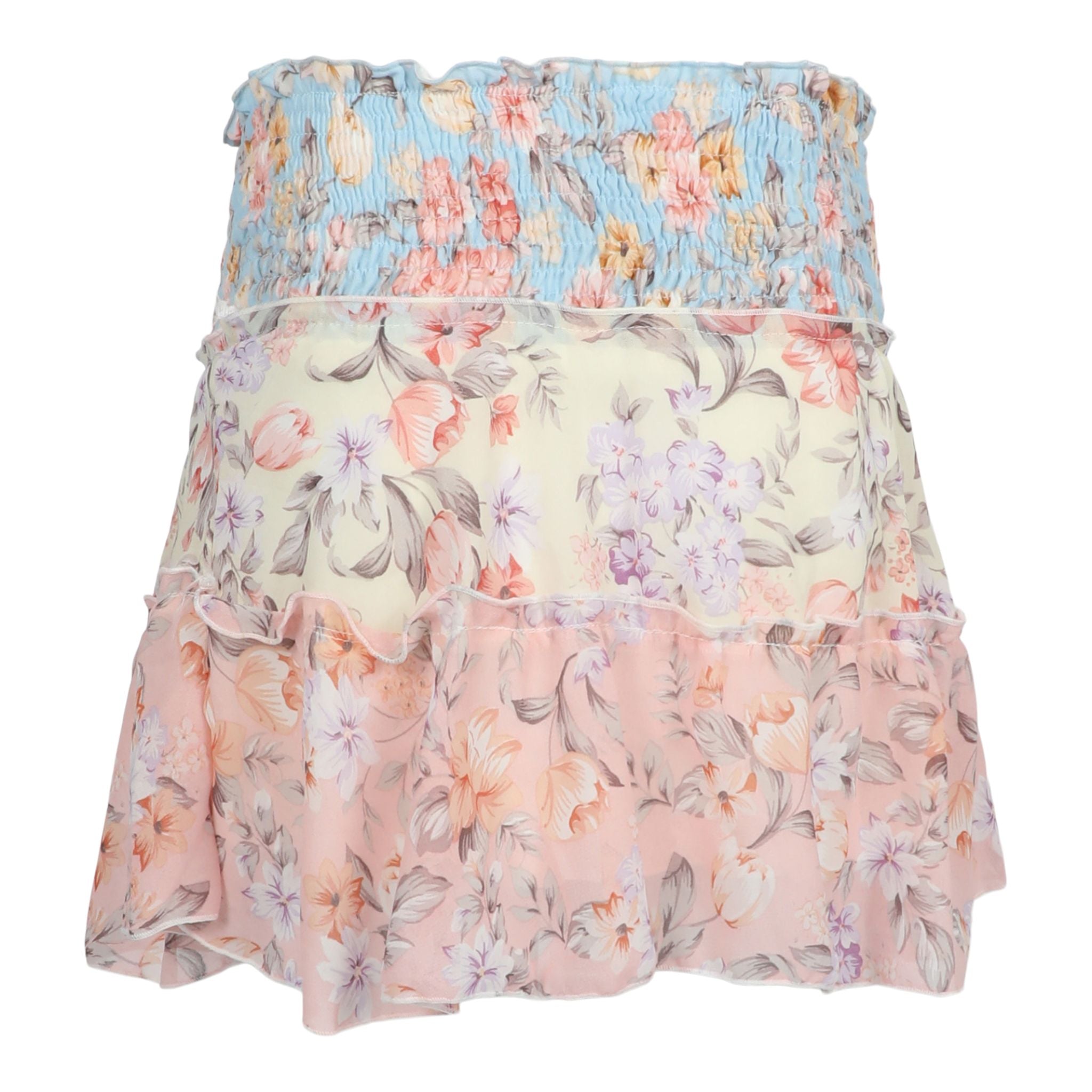 3 Tier Floral Skirt - Denny's