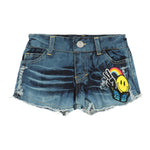Smiley Patch Denim Short - Denny's