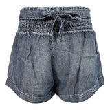 Tie Waist Smocked Top Denim Short - Denny's