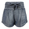 Tie Waist Smocked Top Denim Short - Denny's