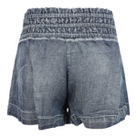 Tie Waist Smocked Top Denim Short - Denny's