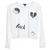 Allover Icons Long Sleeve Top - Denny's