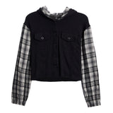 Plaid Hooded Jacket - Denny's
