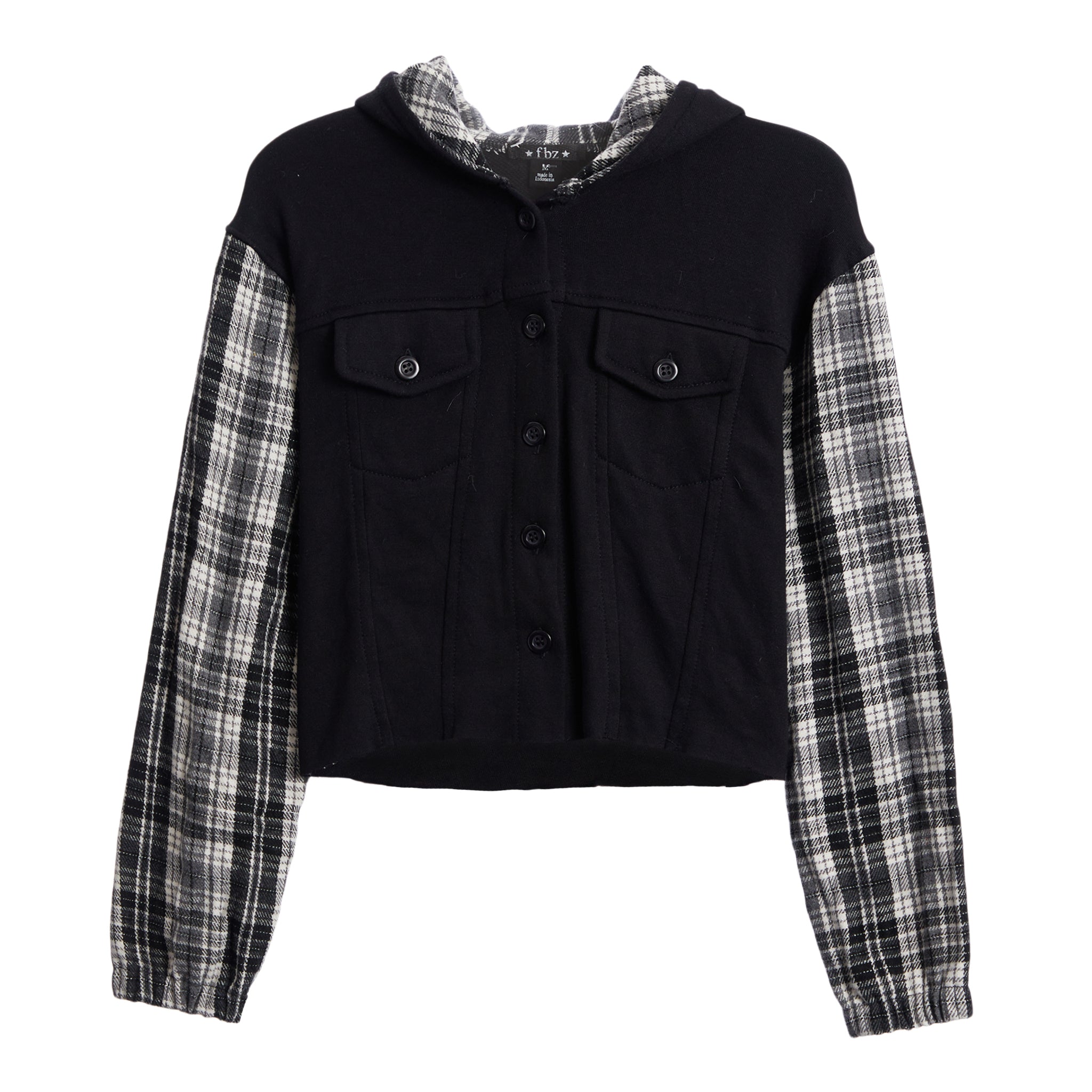 Plaid Hooded Jacket - Denny's