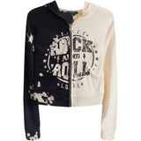 Rock N Roll Bleach Zip Jacket - Denny's