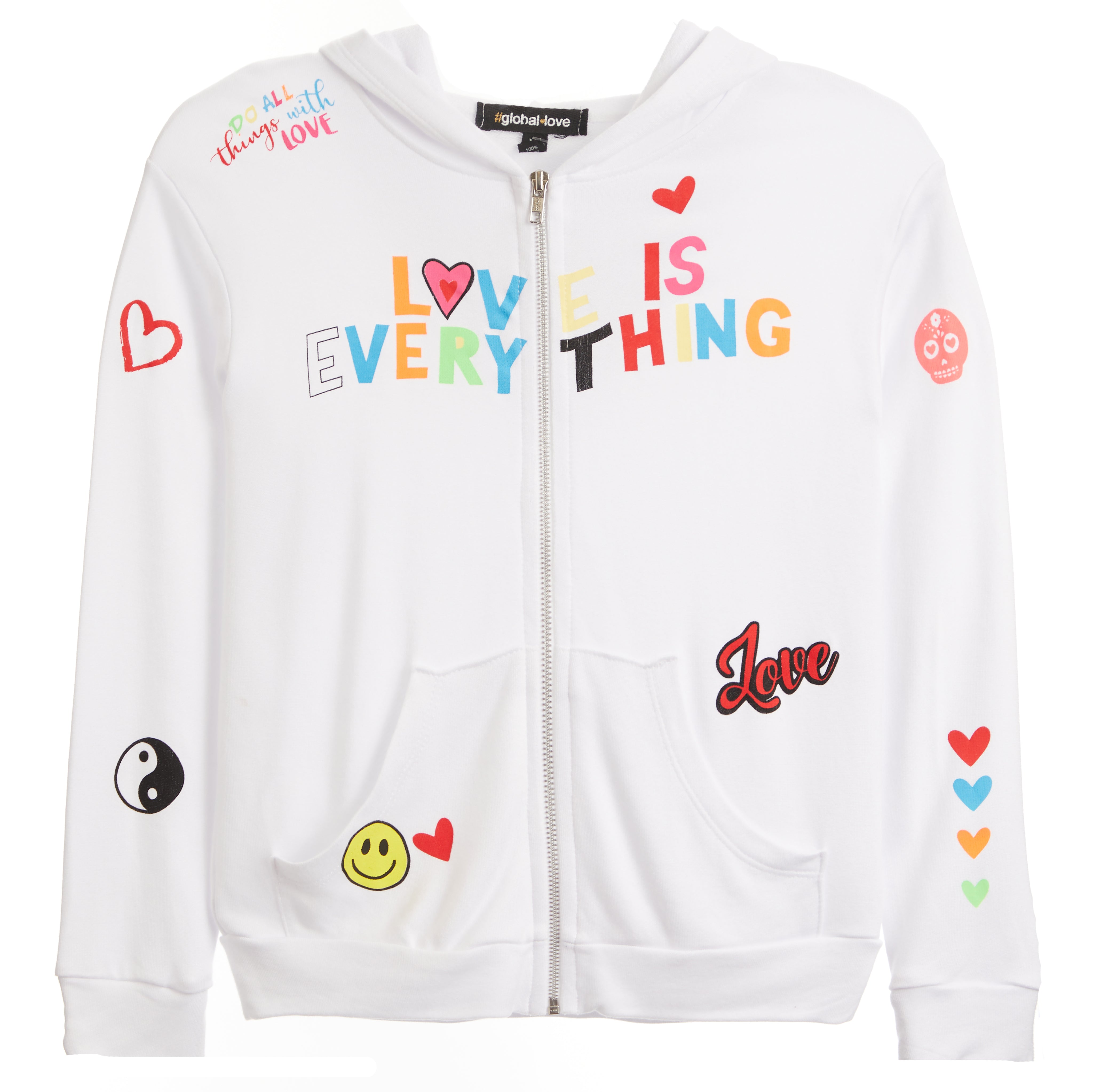 Love Is Everything Zip Hoodie - Denny's