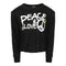 Peace and Love Crop Sweatshirt - Denny's
