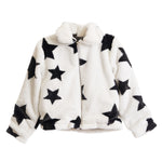 Allover Black Star Fur Jacket - Denny's