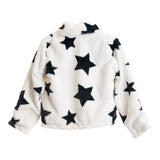 Allover Black Star Fur Jacket - Denny's