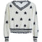 Black Stars Distressed Sweater - Denny's