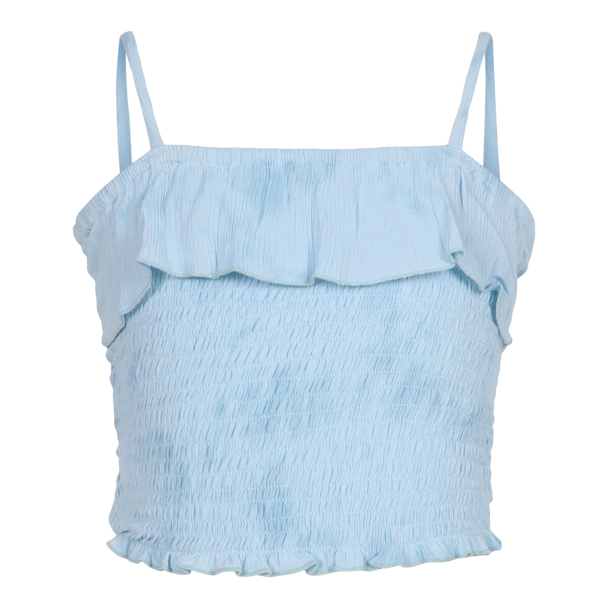 Tie Dye Ruffle Crop Tank - Denny's