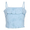 Tie Dye Ruffle Crop Tank - Denny's