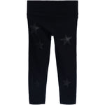 Black Leather Stars Legging - Denny's