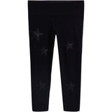 Black Leather Stars Legging - Denny's