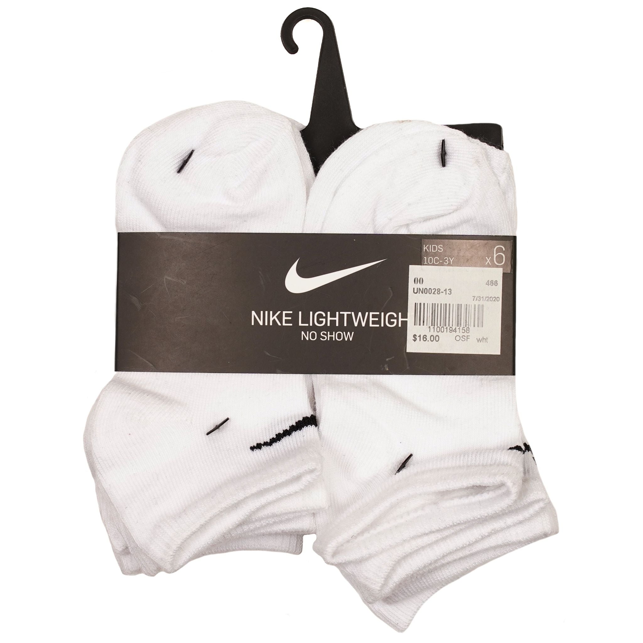 6 Pack Low Cut white Toddler Sock - Denny's
